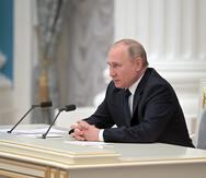 El presidente ruso, Vladimir Putin, el pasado miércoles en el Kremlin.
