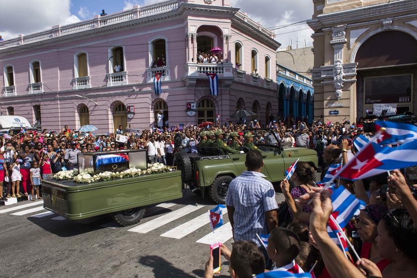 Caravana con las cenizas del fallecido líder de la revolución cubana, Fidel Castro.