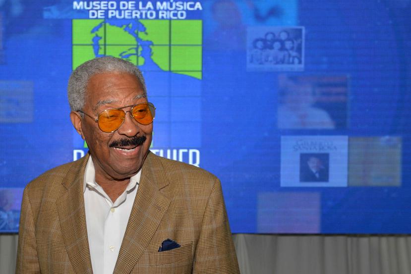 El fundador del Gran Combo, Rafael Ithier, durante el anuncio de la construcción del Museo de la Música en Guaynabo. (GFR Media)
