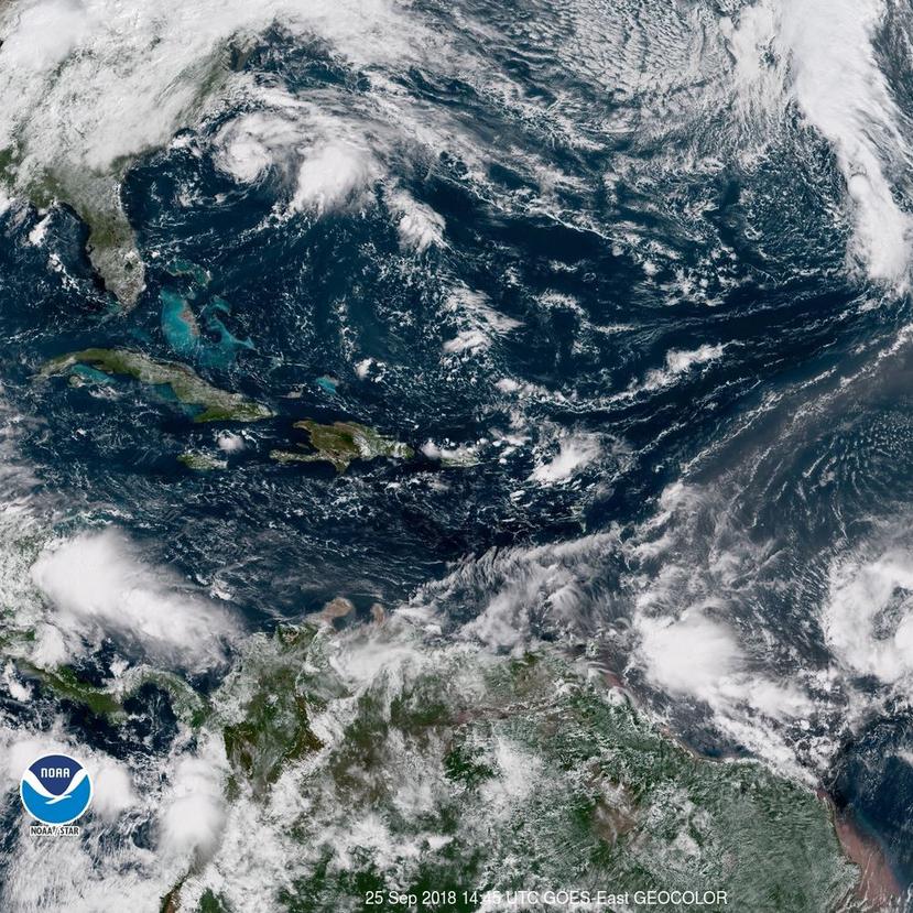 Imagen satelital de Caribe. (NOAA)