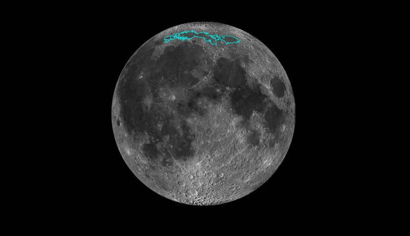 La superficie de la Luna es rígida y se quiebra al empequeñecerse formando fallas donde un segmento de corteza es empujado encima de otro (NASA).