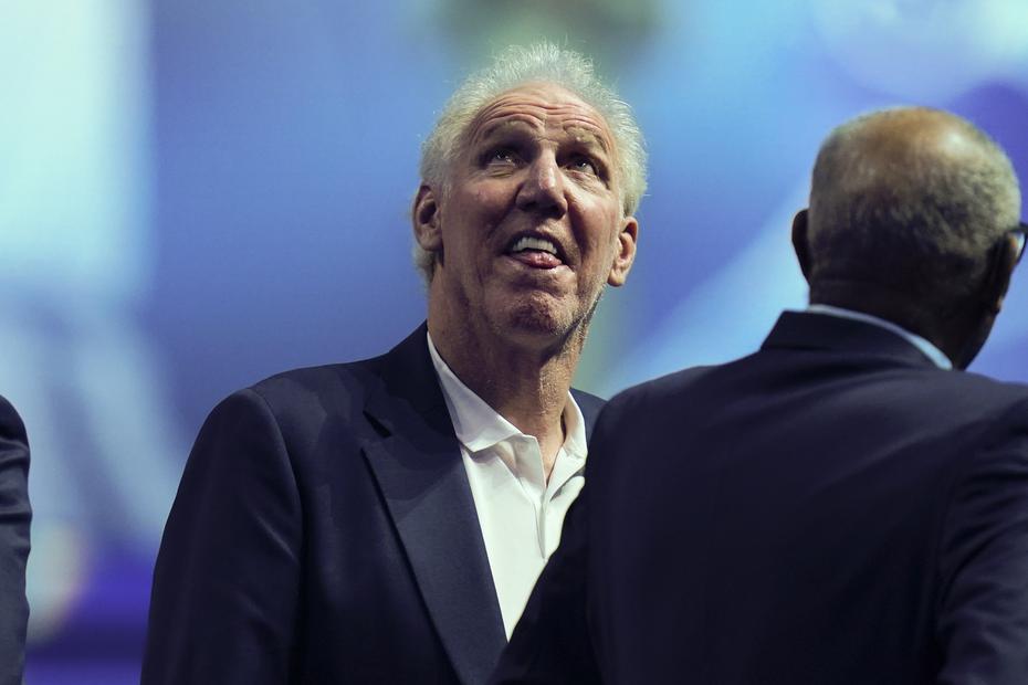 Bill Walton, the famed former center of the Trail Blazers and Celtics, during the ceremony. 