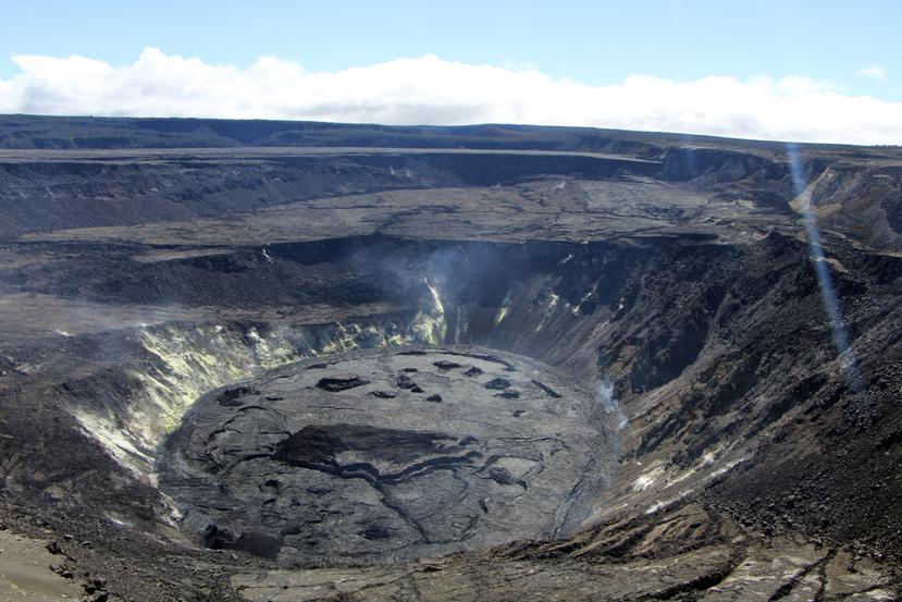 El cráter del volcán Kilauea, en la Isla Grande de Hawai.