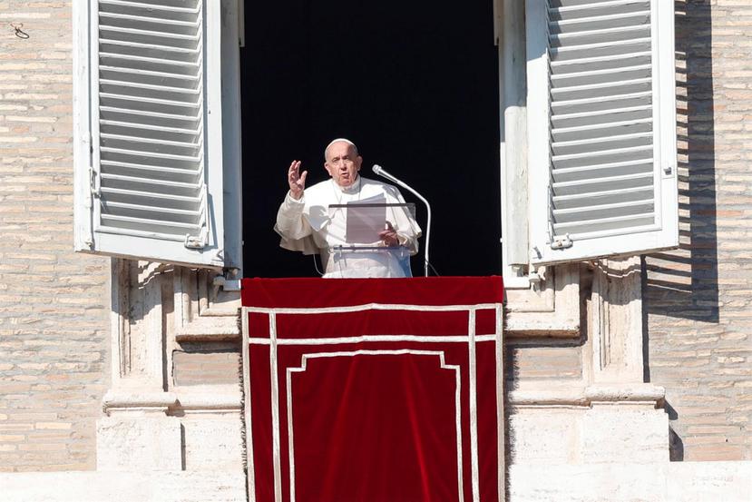 El papa Francisco durante su primera misa del 2022.
