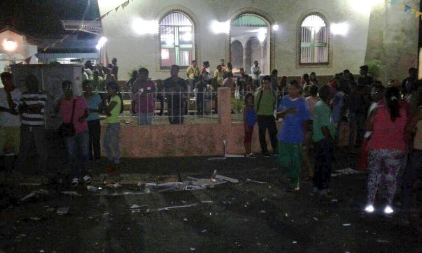 El accidente se produjo en frente de una iglesia en Ciudad Bolívar (Twitter CB).