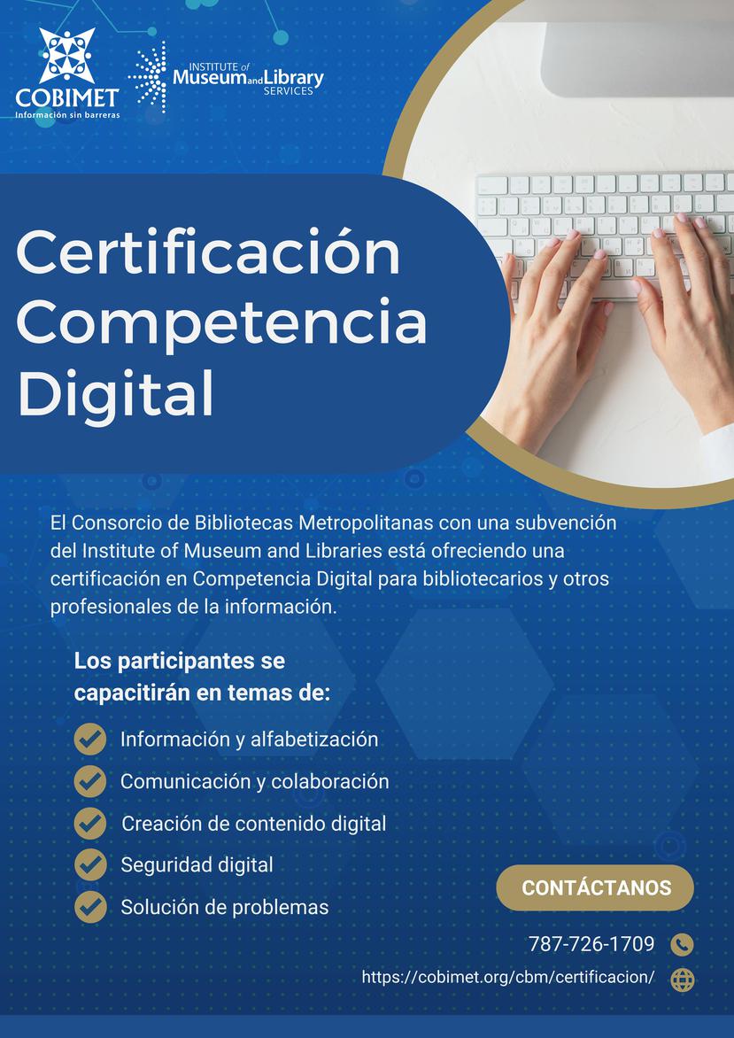 Certificación en Competencia Digital basada en el Marco Europeo de Competencias Digitales (DIGCOMP)