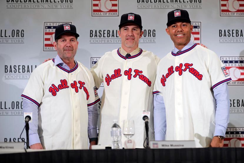 Edgar Martínez, Mike Mussina y Mariano Rivera son algunos miembros de la Clase 2019 del Salón de la Fama del Béisbol. (AP)