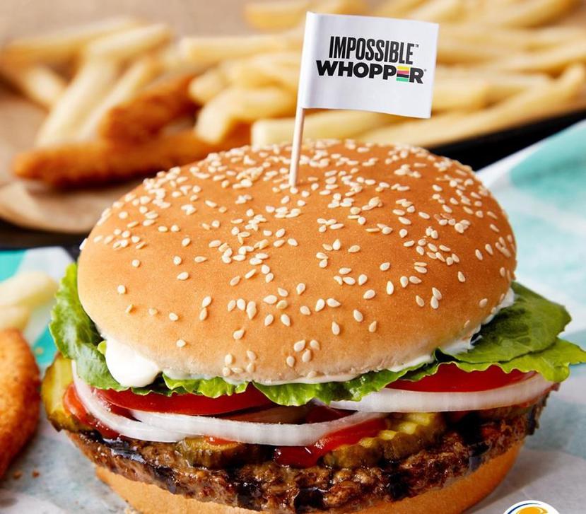Antes que termine el 2019, Burger King traerá el "Impossible Burger". (Suministrada)