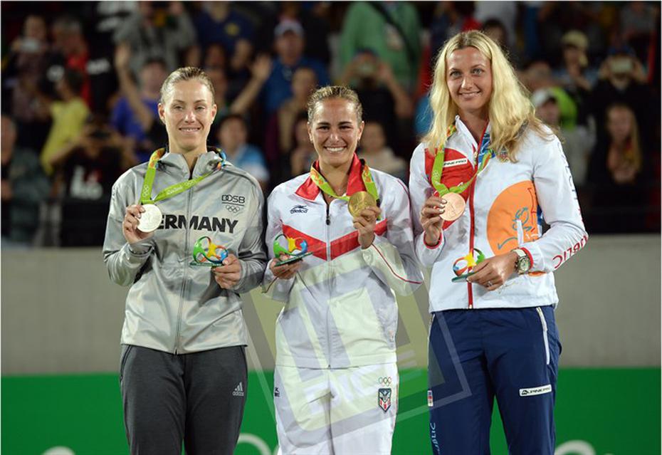 Mónica Puig logró en las Olimpiadas de 2016 el oro, la de plata fue para Angelique Kerber, segunda sembrada en el mundo en ese momento, y el bronce para Petra Kvitova.