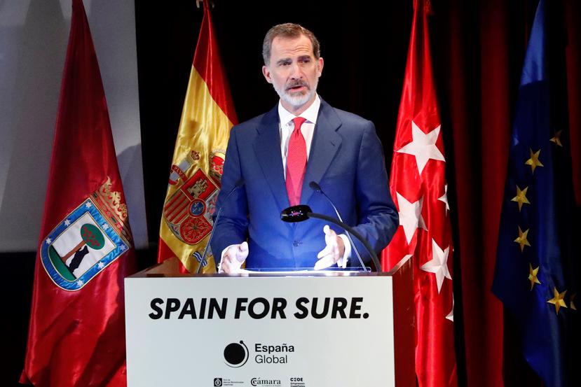 El rey Felipe VI presidió el acto de presentación de la campaña “Spain for sure”. (Foto: EFE/ Casa de S.M el Rey)