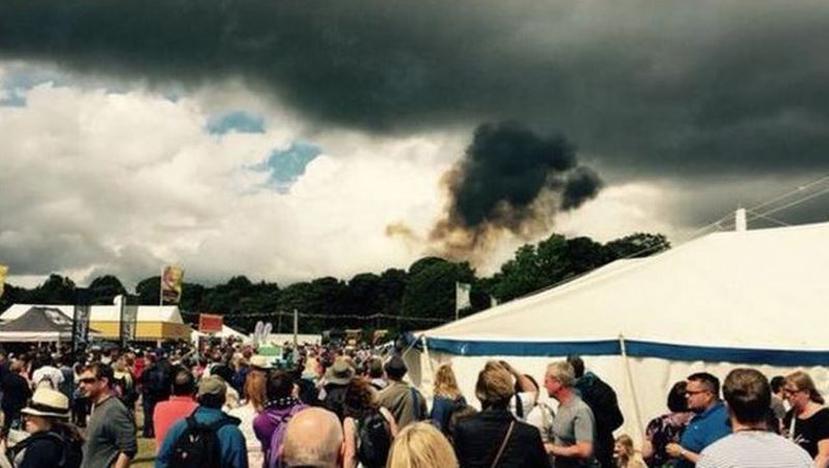 El accidente ocurrió durante el festival familiar CarFest. (BBC)