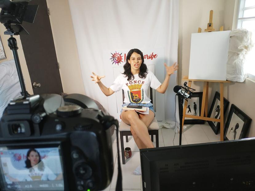 Melina Aguilar, propietaria de Isla Caribe, comenzó a ofrecer recorridos virtuales en vivo luego de que su negocio se viese impactado por los terremotos.