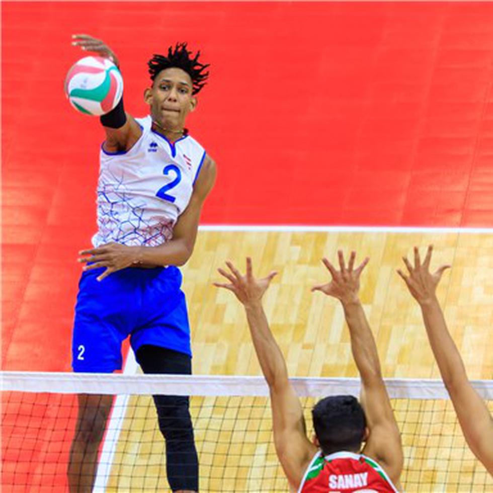 Klistan Lawrence, opuesto de la Selección Nacional de Voleibol de Puerto Rico, es una de las principales figuras de la Selección Nacional tras la baja de Gabriel García, quien cambió de ciudadanía deportiva a Estados Unidos.