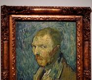 Vista de un autorretrato, obra del artista neerlandés Vincent van Gogh.