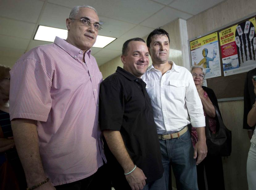 José Caro Pérez, Nelson Ortiz Álvarez y Nelson Ruiz Colón fueron excarcelados hace un año, tras 22 años de encierro.