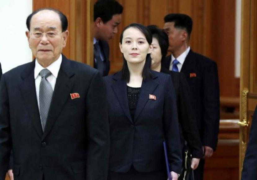 Kim Yo-jong (d), la hermana del líder norcoreano, Kim Jong-un. (AP / Archivo)