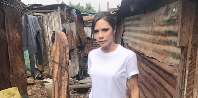Victoria Beckham lleva días visitando Kenia. (Imagen tomada de Instagram)