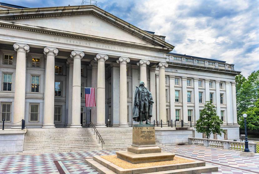 La sede del Departamento del Tesoro federal en Washington. (Shutterstock)