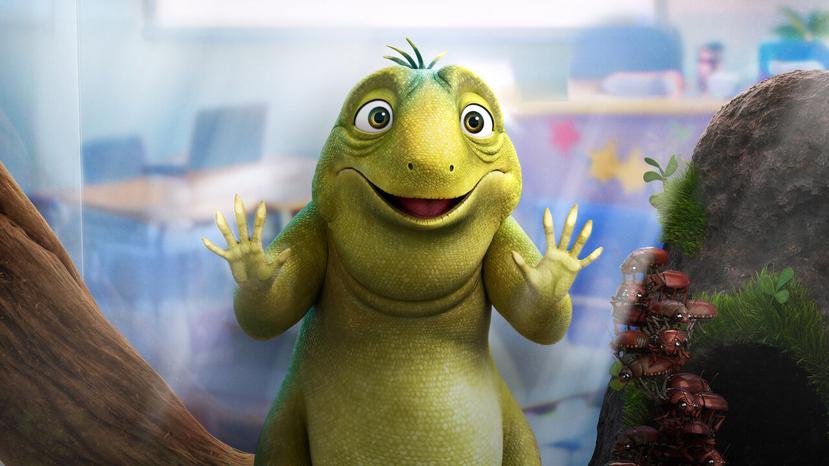 La película animada "Leo" tiene como protagonista a un lagarto, a quien Adam Sandler le presta su voz.