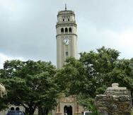 Imagen de la torre de la Universidad de Puerto Rico, Recinto de Río Piedras. (GFR Media)