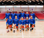 El equipo de los Cangrejeros de Santurce para la Basketball Champions League.
