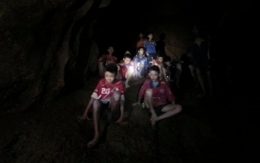 Los 12 menores y su entrenador quedaron atrapados en la cueva el pasado 23 de junio. (AP)