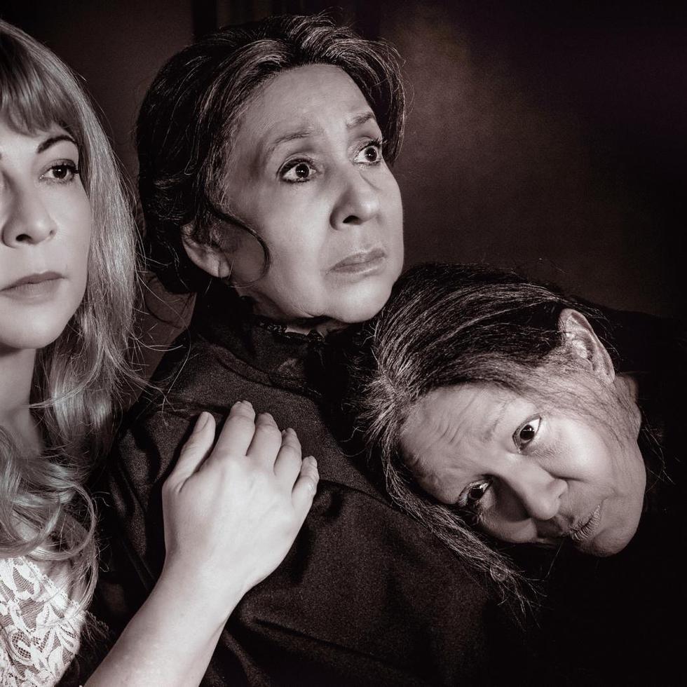 La obra de teatro "Los soles trucos", que se presentará en el Centro de Bellas Artes de Santurce, estará protagonizada por, de izquierda a derecha, Sonia Valentín, Idalia Pérez Garay y Alba Nydia Díaz.