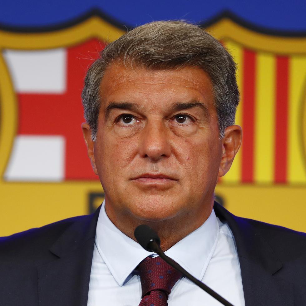 El presidente del Barcelona FC, Joan Laporta.