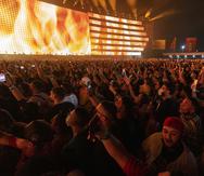 Imagen del concierto de Bad Bunny el 10 de diciembre en el Estadio Hiram Bithorn.