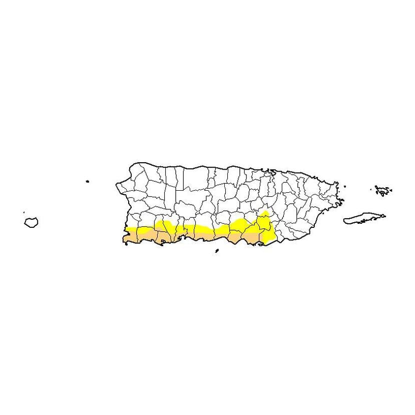 El monitor, por su parte, detalla en una gráfica los municipios que constan de sequía moderada. (Suministrada)