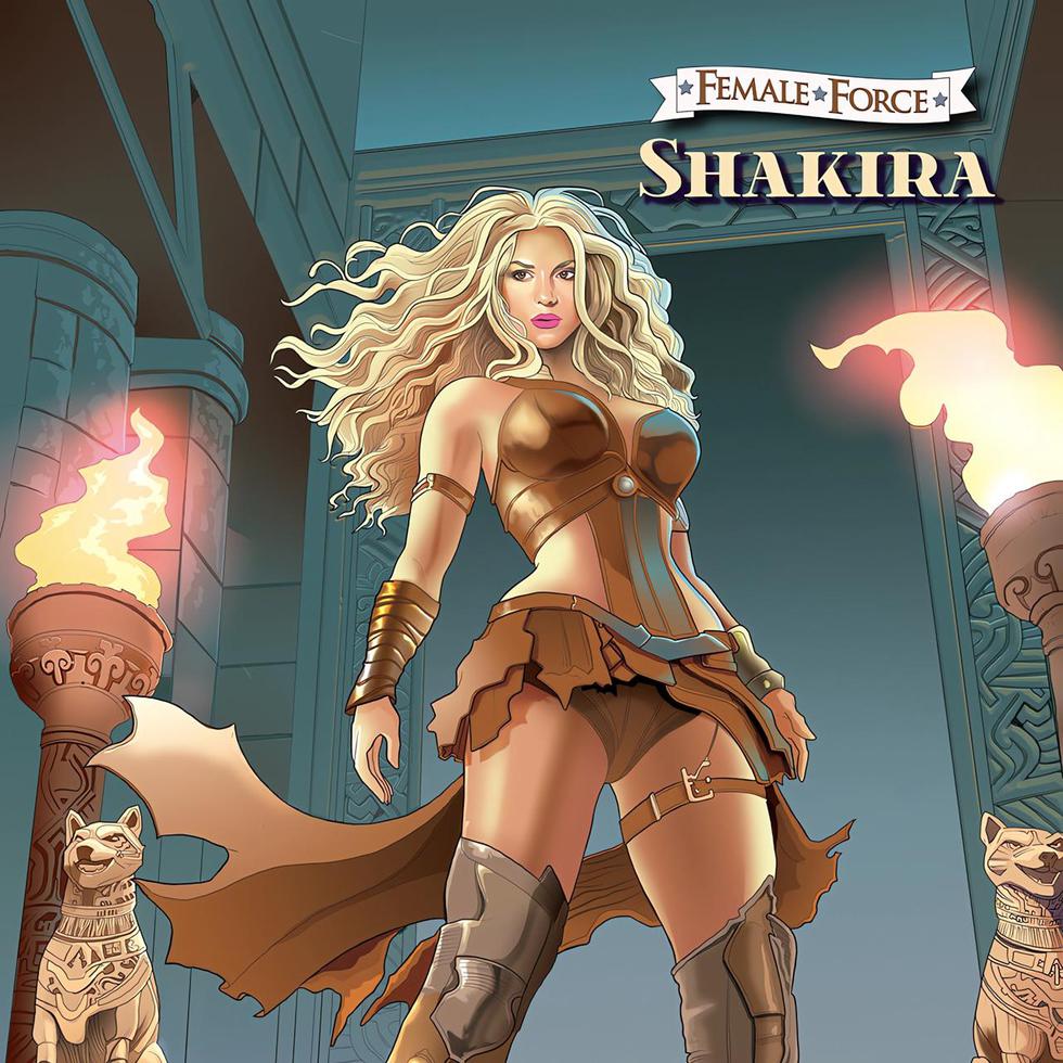Fotografía cedida por TidalWave Productions donde se muestra la portada del cómic dedicado a la cantante colombiana Shakira.