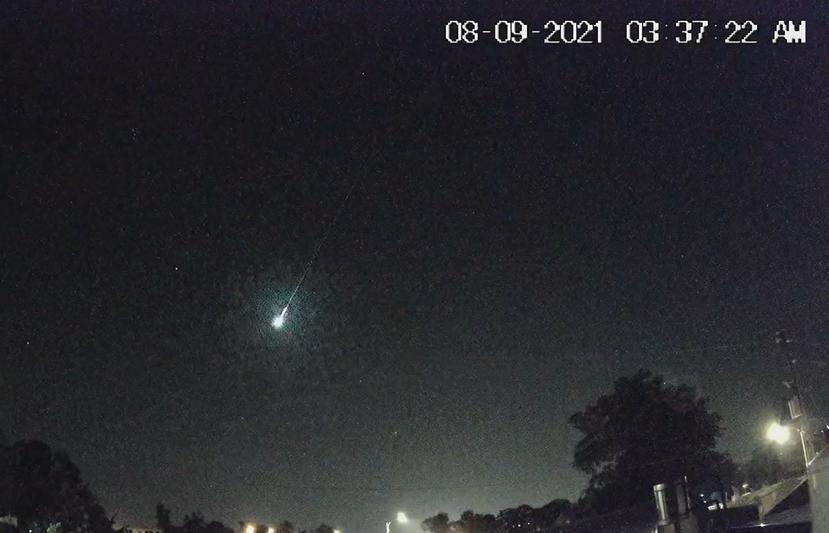 Uno de los meteoros que fue visible desde Puerto Rico el pasado 9 de agosto.
