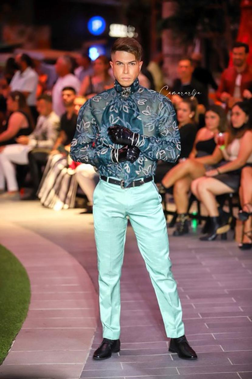 Joshua Enrique also works as a male model and gives catwalk classes to contestants from different beauty pageants on the island, including Miss Puerto Rico Universe.