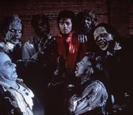 Fotografía facilitada del cantante Michael Jackson, durante el rodaje del vídeo de ""Thriller"" en 1983. John Landis dirigió el videoclip de "Thriller" que revolucionó la música.