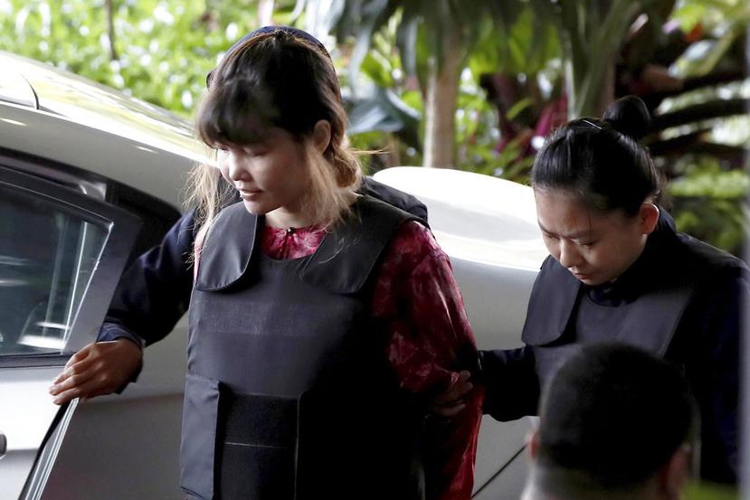 La vietnamita Doan Thi Huong una de las acusadas de envenenar a Kim Jong-nam (AP).