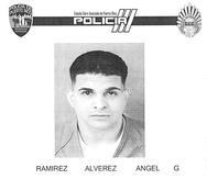 Ficha suministrada por el Negociado de la Policía de Ángel Gabriel Ramírez Álvarez.