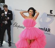 Kendall Jenner fue seleccionada por la revista Harper's Bazaar como una de las 14 personas más influyentes de 2023. En esta imagen, a su llegada a la 26ta gala de amfAR celebrada en Cannes, Francia.