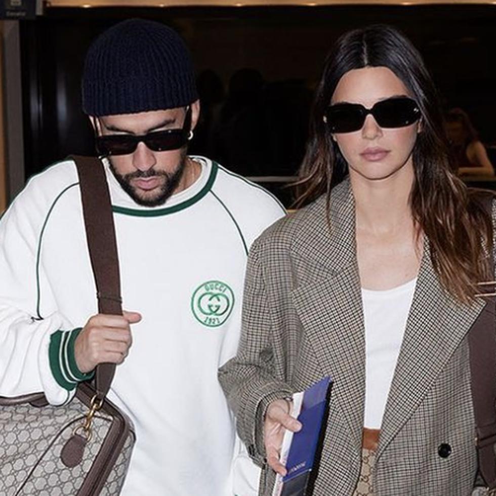 Bad Bunny y Kendall Jenner protagonizaron la nueva campaña publicitaria de la línea de viajes Gucci.