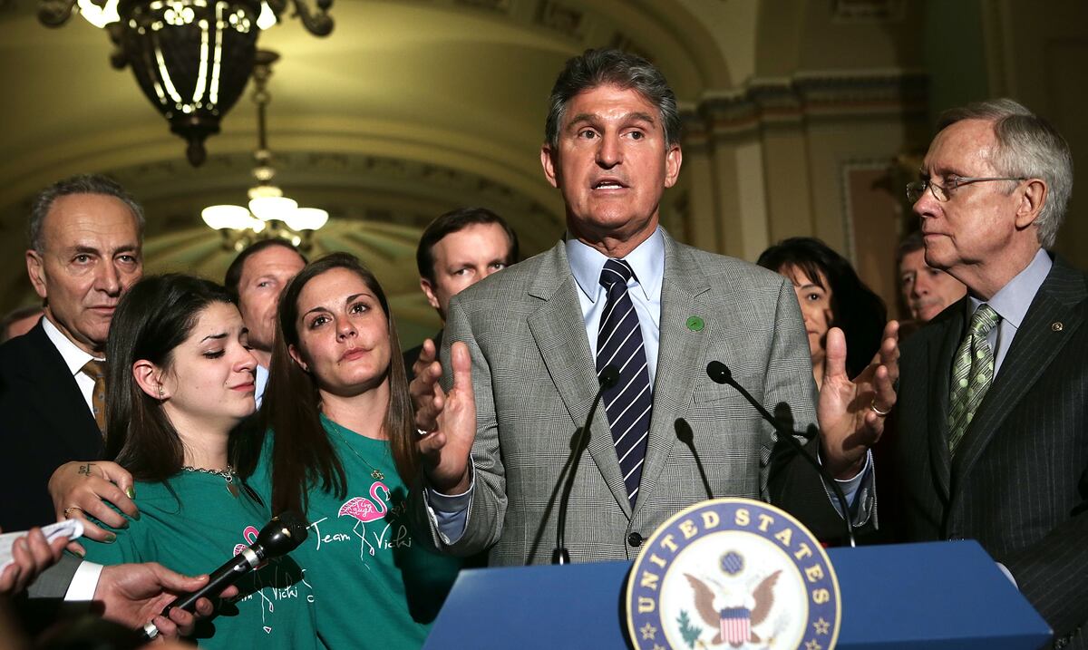 “I need more data on that,” says Democratic Senator Joe Manchin of a state proposal for Puerto Rico