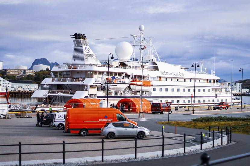 El crucero SeaDream 1, atracado en Bodoe, Noruega, quedó en cuarentena por un caso de coronavirus.
