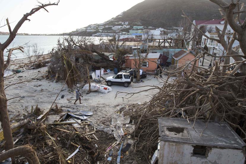Imagen de los daños causados por Irma en San Martín.