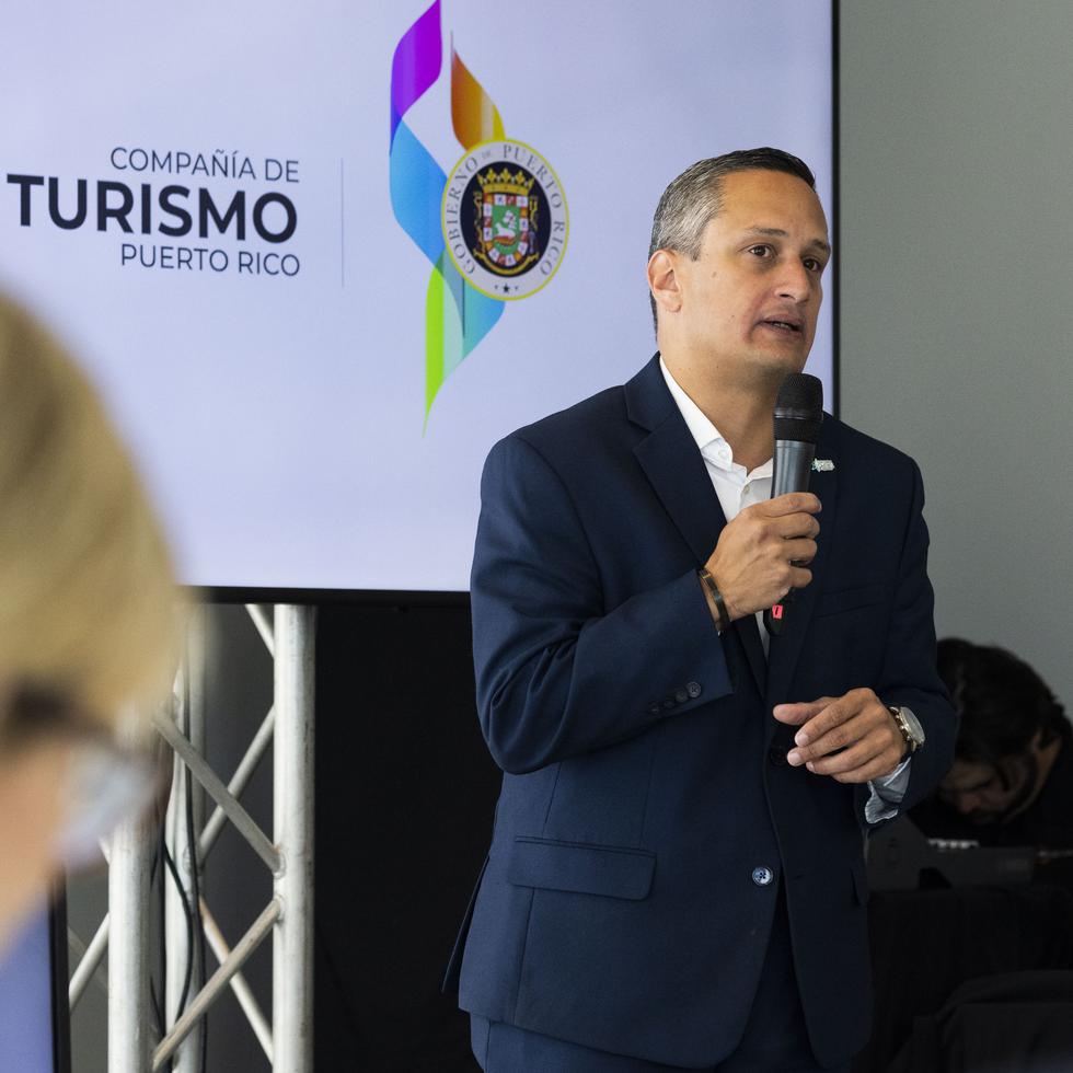 El director de la Compañía de Turismo, Carlos Mercado, presentó este jueves los resultados de los indicadores turísticos para el primer trimestre de este año.