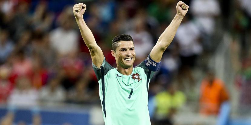 Cristiano Ronaldo celebra el pase de Portugal a la final. (EFE)