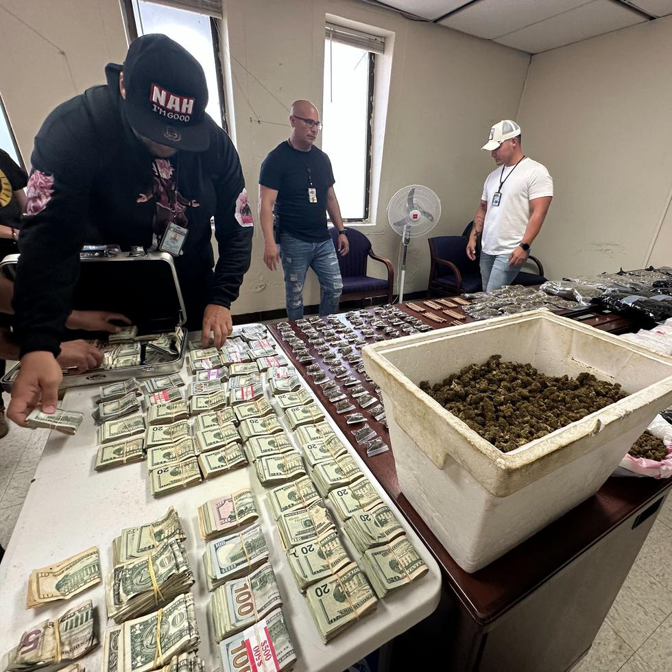 La cantidad de dinero ocupada por la Policía asciende a $79,180.