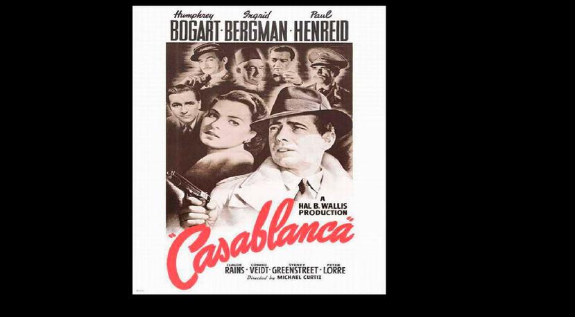 Póster original de Casablanca de 1942. (Warner Bros., Inc.)