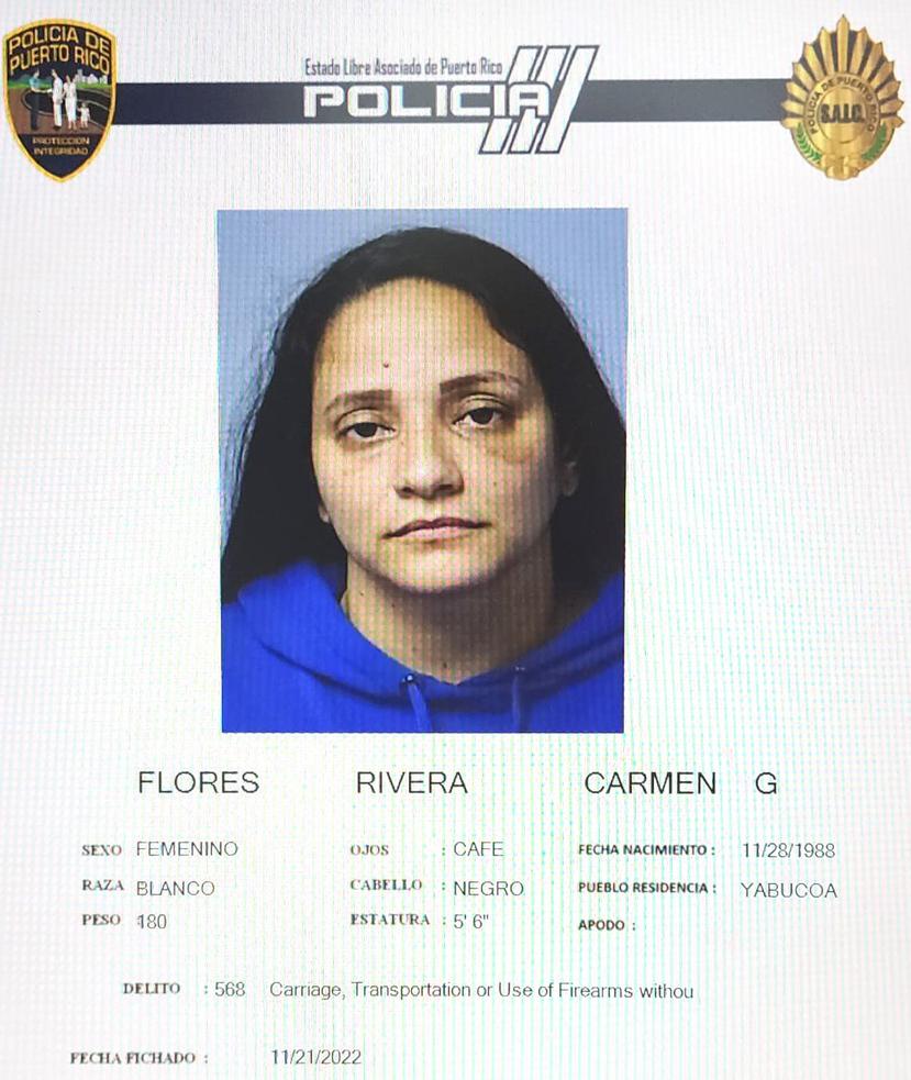 Ficha de Carmen Gloria Flores Rivera.