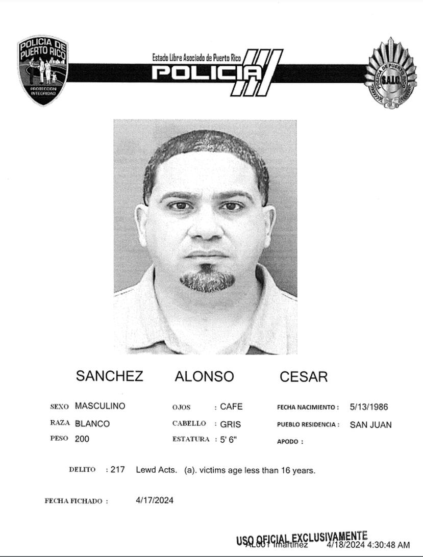 Cesar Sánchez Alonzo quedó ingresado en prisión al no prestar la fianza.