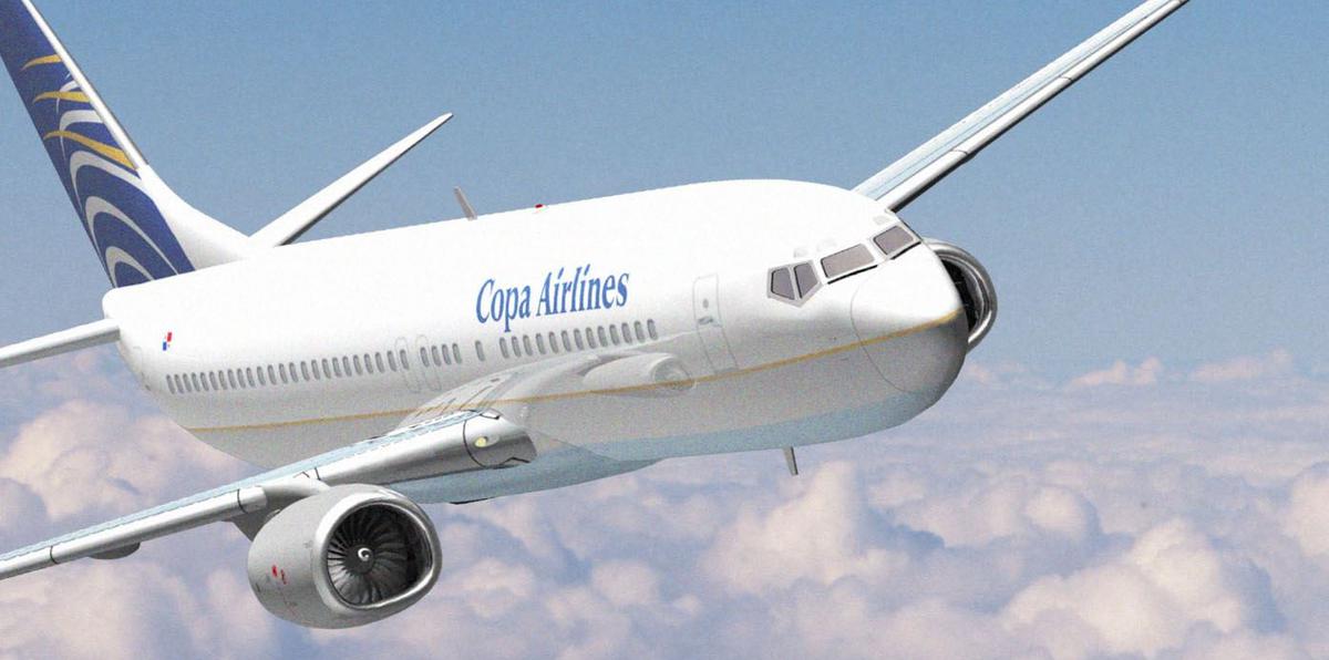 Copa Airlines para realizar vuelos de carga en la ruta Panamá/San Juan/Santo Domingo/Panamá, los días 7, 14, 21 y 28 de marzo.